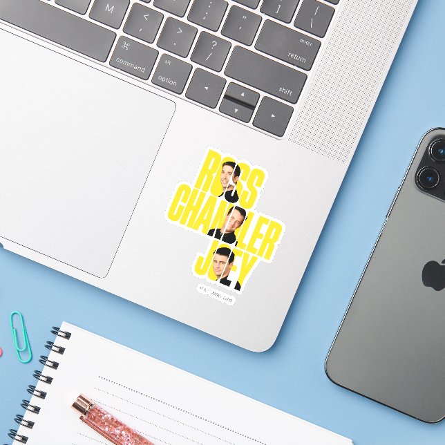 FRIENDS™ | Ross, Chandler & Joey (Laptop w/ iPhone)