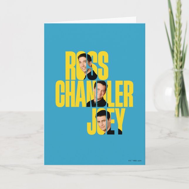 FRIENDS™ | Ross, Chandler & Joey Card (Front)