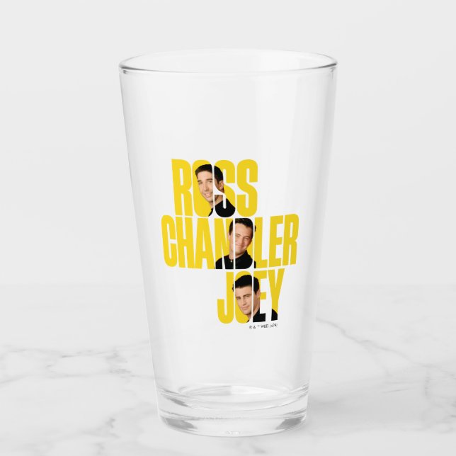 FRIENDS™ | Ross, Chandler & Joey Glass (Front)