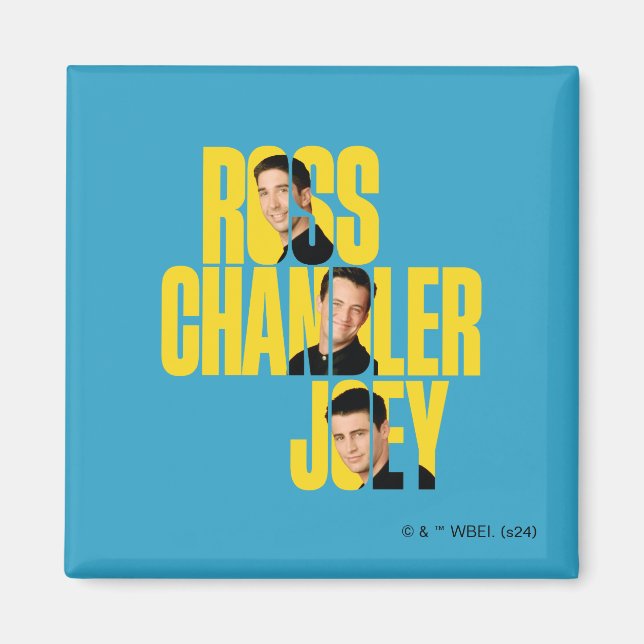 FRIENDS™ | Ross, Chandler & Joey Magnet (Front)