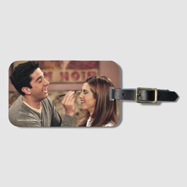 FRIENDS™ | Ross Does Rachel's Makeup Luggage Tag (Front Horizontal)