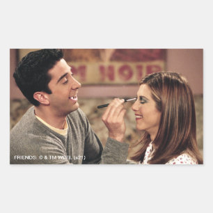 FRIENDS™   Ross Does Rachel's Makeup Rectangular Sticker
