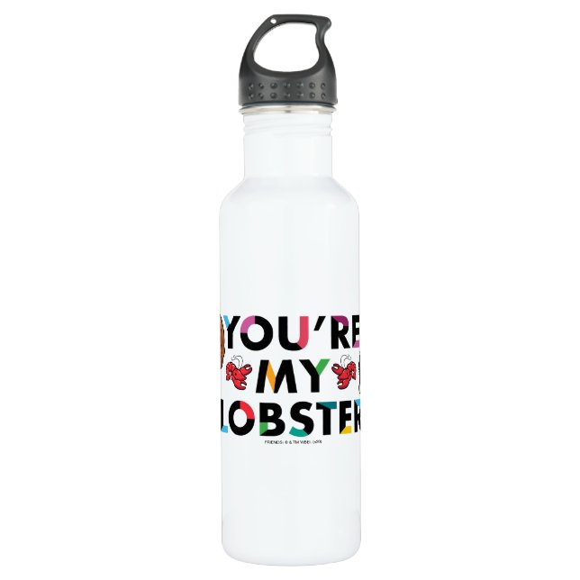 FRIENDS™ | Ross & Rachel  Lobster Chibi 710 Ml Water Bottle (Front)