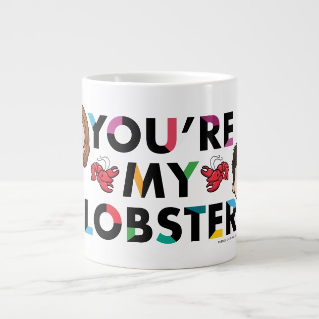 FRIENDS™ | Ross & Rachel  Lobster Chibi Large Coffee Mug (Front)