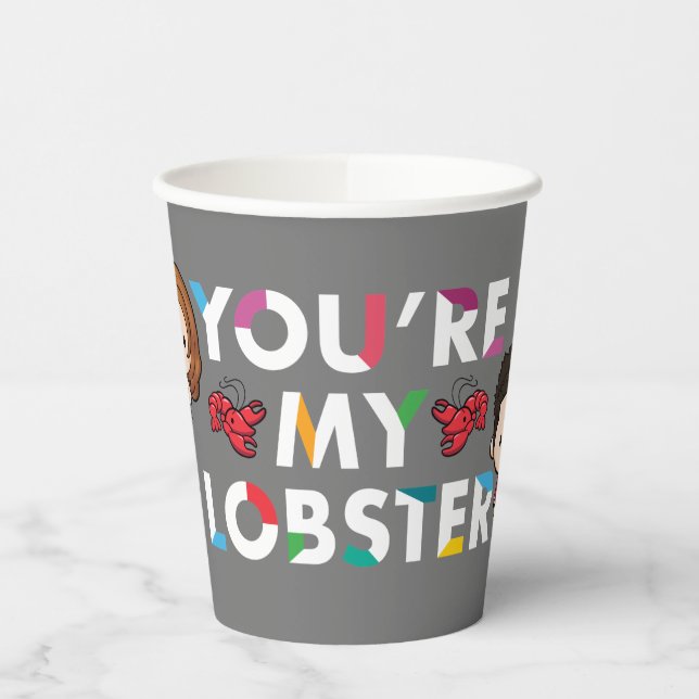 FRIENDS™ | Ross & Rachel  Lobster Chibi Paper Cups (Left)