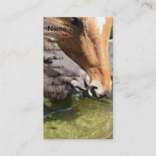 Friends Share A Drink Business Card