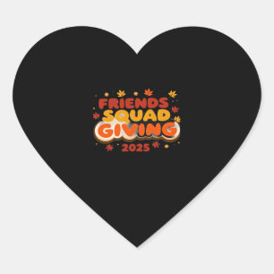 Friends Squad Giving 2025 Autumn Fall Thankful Tha Heart Sticker