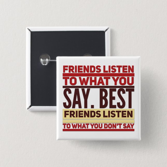 Friends - Square Button (Front & Back)