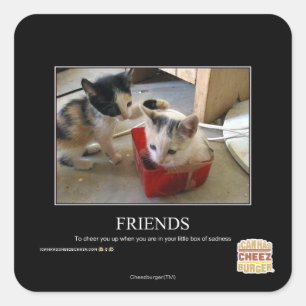 Friends Square Sticker