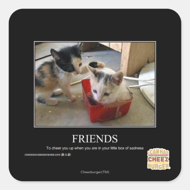 Friends Square Sticker (Front)