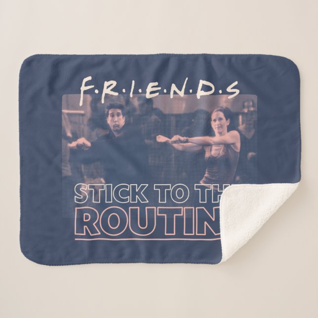 FRIENDS™ | Stick to the Routine Sherpa Blanket (Front (Horizontal))