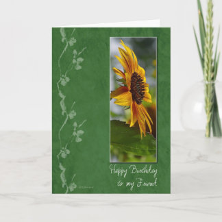 Friends Sunflower Photo Birthday Card