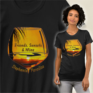 Friends, Sunsets & Wine 2441 T-Shirt