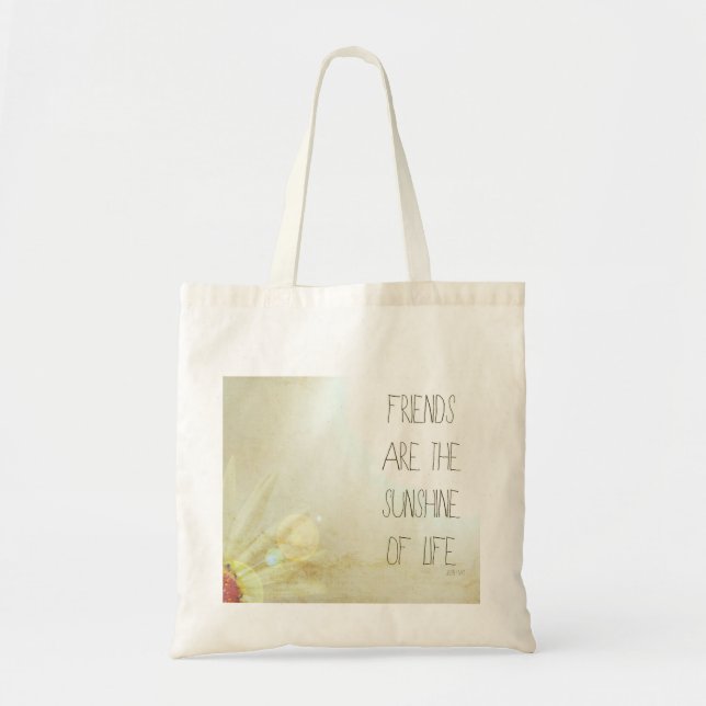 Friends & Sunshine Tote Bag (Front)
