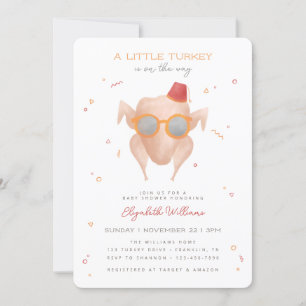 Friends T.V. Series   Turkey Baby Shower Invitation