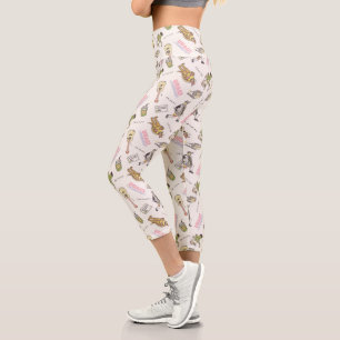 FRIENDS™ Tan Cartoon Pattern Capri Leggings