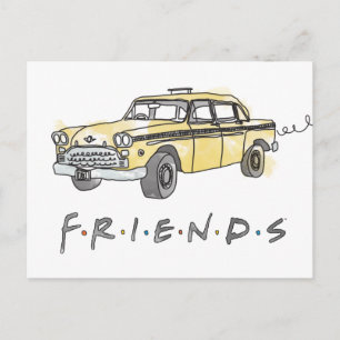 FRIENDS™   Taxi Cab Invitation Postcard