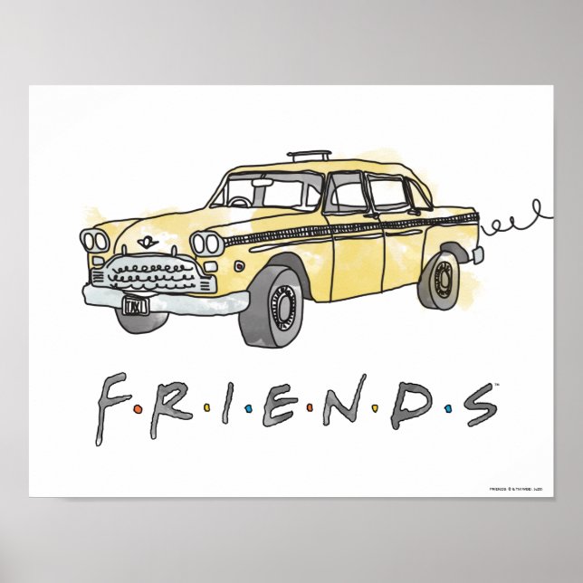 FRIENDS™ | Taxi Cab Poster (Front)