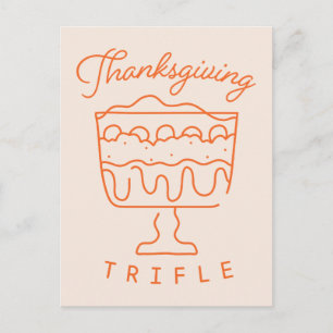 FRIENDS™   Thanksgiving Trifle Invitation Postcard