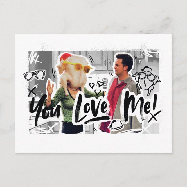 FRIENDS™ | Thanksgiving Turkey Head Monica Invitation Postcard (Front)