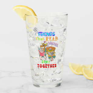 Friends That Read Together Stay Together Glass