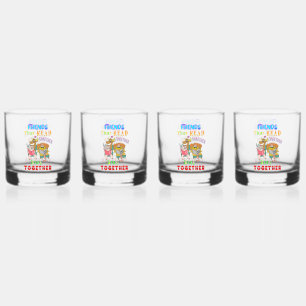 Friends That Read Together Stay Together Whiskey Glass