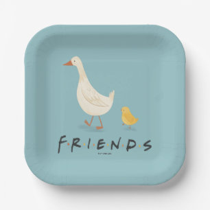 FRIENDS™   The Chick and the Duck Paper Plate