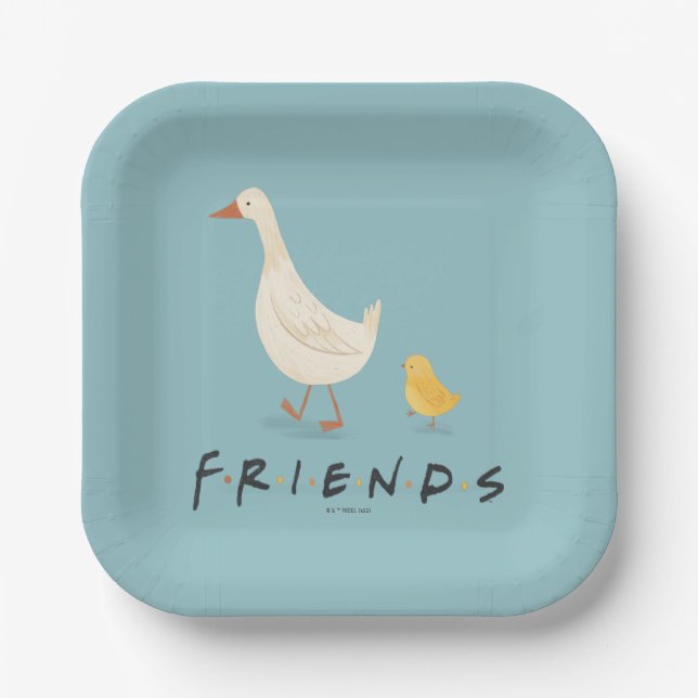 FRIENDS™ | The Chick and the Duck Paper Plate (Front)