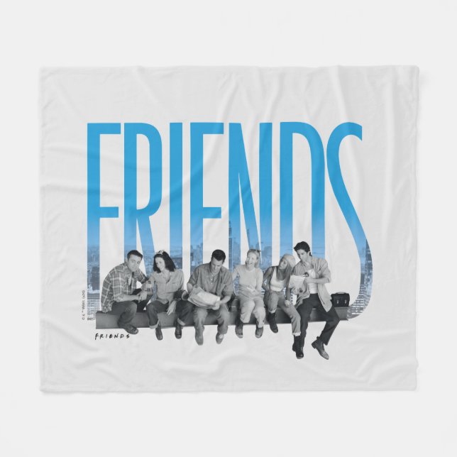 FRIENDS™ | The Gang Fleece Blanket (Front (Horizontal))