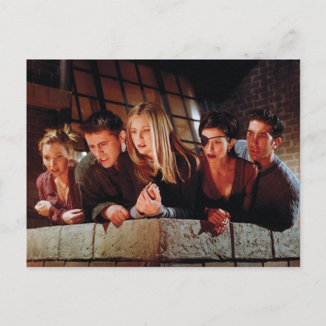 FRIENDS™ | The Gang on the Balcony Invitation Postcard (Front)