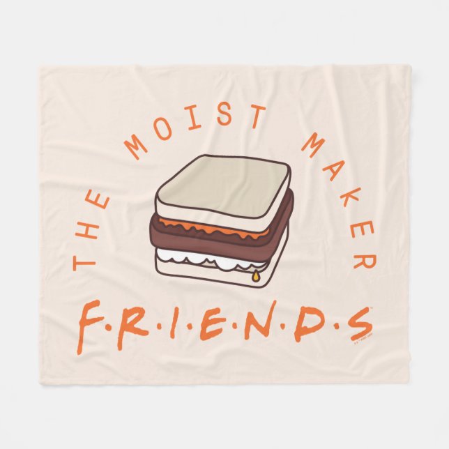 FRIENDS™ | The Moist Maker Fleece Blanket (Front (Horizontal))