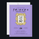 FRIENDS™ | The One With the 50th Birthday Invitation<br><div class="desc">Celebrate your milestone 50th birthday with this customisable FRIENDS™-themed invitation,  inspired by the iconic TV show. Personalise it with your party details to create a memorable invite that will delight fans of the series. Perfect for adding a touch of nostalgia to your special celebration.</div>