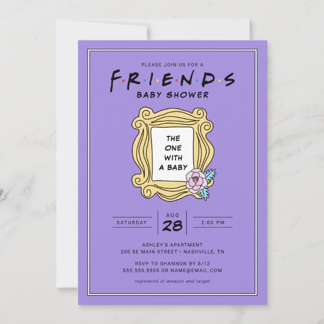 FRIENDS™ | The One With the Baby Shower Invitation (Front)