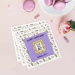 FRIENDS™ | The One With the Birthday Napkin<br><div class="desc">Celebrate your birthday with these FRIENDS™-themed paper napkins,  featuring all your favourite icons from the iconic TV show. Personalise them by adding your name and age to make your party truly unique. Perfect for fans of the series,  these napkins add a touch of nostalgia to any celebration.</div>