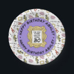 FRIENDS™ | The One With the Birthday Paper Plate<br><div class="desc">Celebrate your birthday with these FRIENDS™-themed paper plates,  featuring iconic symbols from the beloved TV show. Personalise them by adding your name and age to make your party truly unique. Perfect for fans of the series,  these plates add a touch of nostalgia to any celebration.</div>