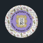 FRIENDS™ | The One With the Birthday Paper Plate<br><div class="desc">Celebrate your birthday with these FRIENDS™-themed paper plates,  featuring iconic symbols from the beloved TV show. Personalise them by adding your name and age to make your party truly unique. Perfect for fans of the series,  these plates add a touch of nostalgia to any celebration.</div>