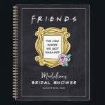 FRIENDS™ | The One With The Bridal Shower Notebook<br><div class="desc">Capture memories and details of your bridal shower with this customisable FRIENDS™-themed notebook, featuring the iconic phrase "The One with the Bridal Shower." Perfect for jotting down guest information, gift lists, or personal reflections, this notebook adds a nostalgic touch to your special day. Personalise it with your names and event...</div>