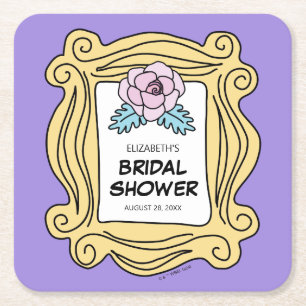 FRIENDS™   The One With the Bridal Shower Square Paper Coaster