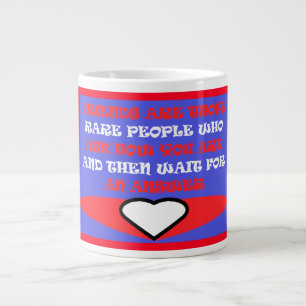 Friends themed design in red white and blue coffee large coffee mug