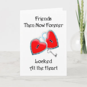 Friends Then Now Forever - Friendship card