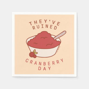 FRIENDS™   They've Ruined Cranberry Day Napkin