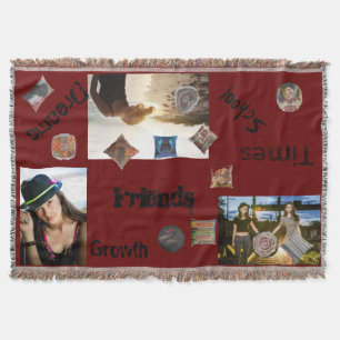 Friends Throw Blanket - Add Pictures