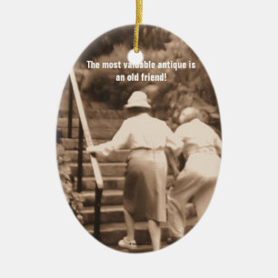 Friends till the End Ceramic Tree Decoration