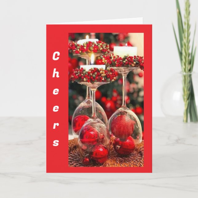 FRIENDS TO REMEMBER AT "CHRISTMAS" HOLIDAY CARD (Front)