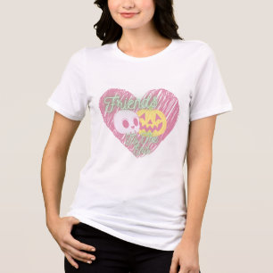 Friends to the end, Ghost and Skull Tri-Blend Shirt
