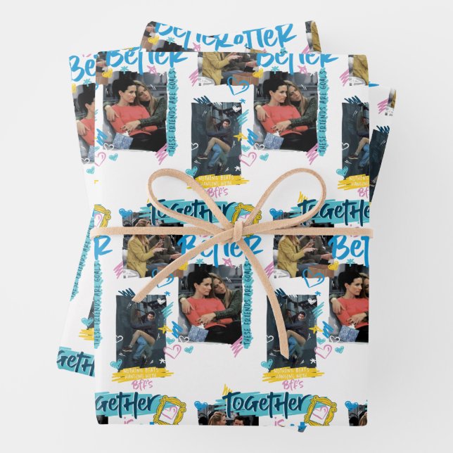 FRIENDS™ | Together is Better Wrapping Paper Sheet (In situ)