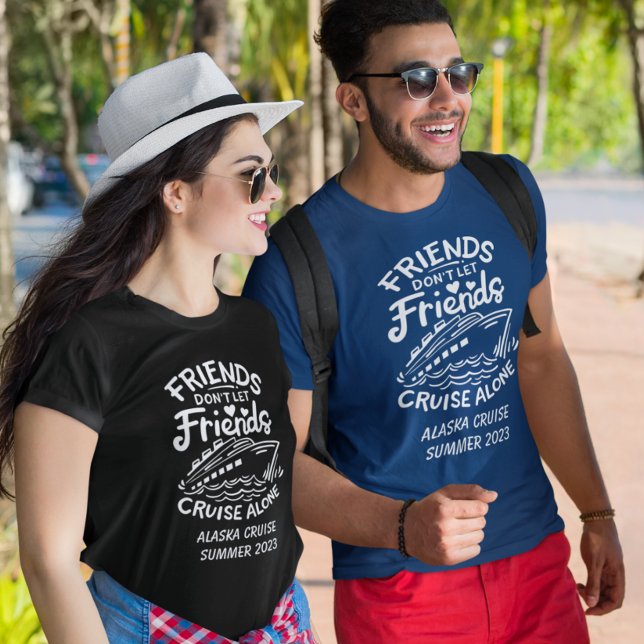 Friends Trip Cruising Cruise Personalised Group T-Shirt (Creator Uploaded)