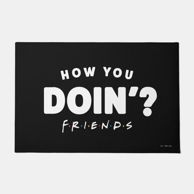 FRIENDS™ TV Series | How You Doin? Doormat (Front)