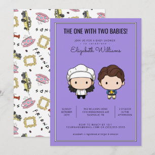 FRIENDS™ Twins Baby Shower Invitation