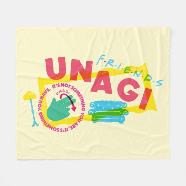 FRIENDS™ Unagi Fleece Blanket (Front (Horizontal))